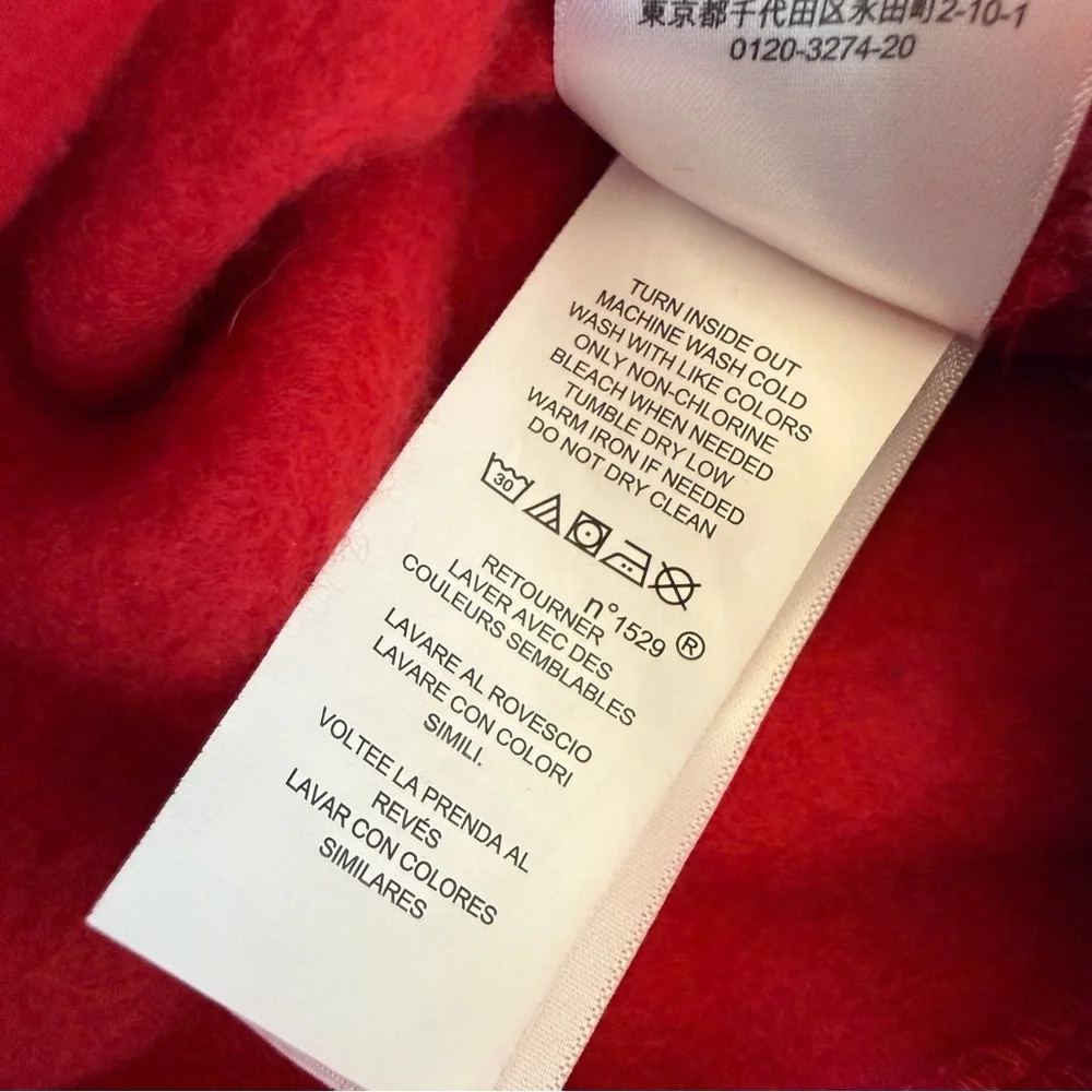 Polo Ralph Lauren Hoodie Mens L Red Lunar New Year Polo Teddy Bear Tiger Casual